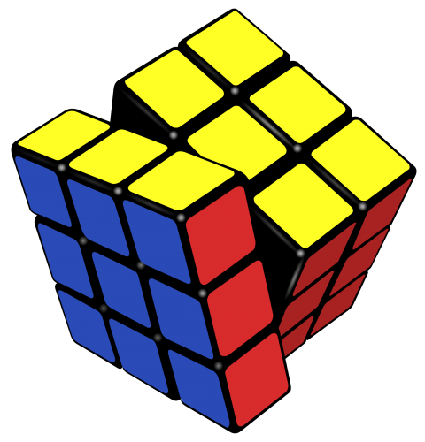 Animated Rubik's cube